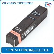 Muestra gratis Custom Chipboard Lip gloss / lip linercosmetic caja de papel plegable